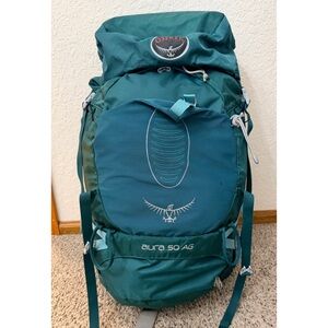 Osprey Aura 50 AG Backpack in Green Teal - Womens XS